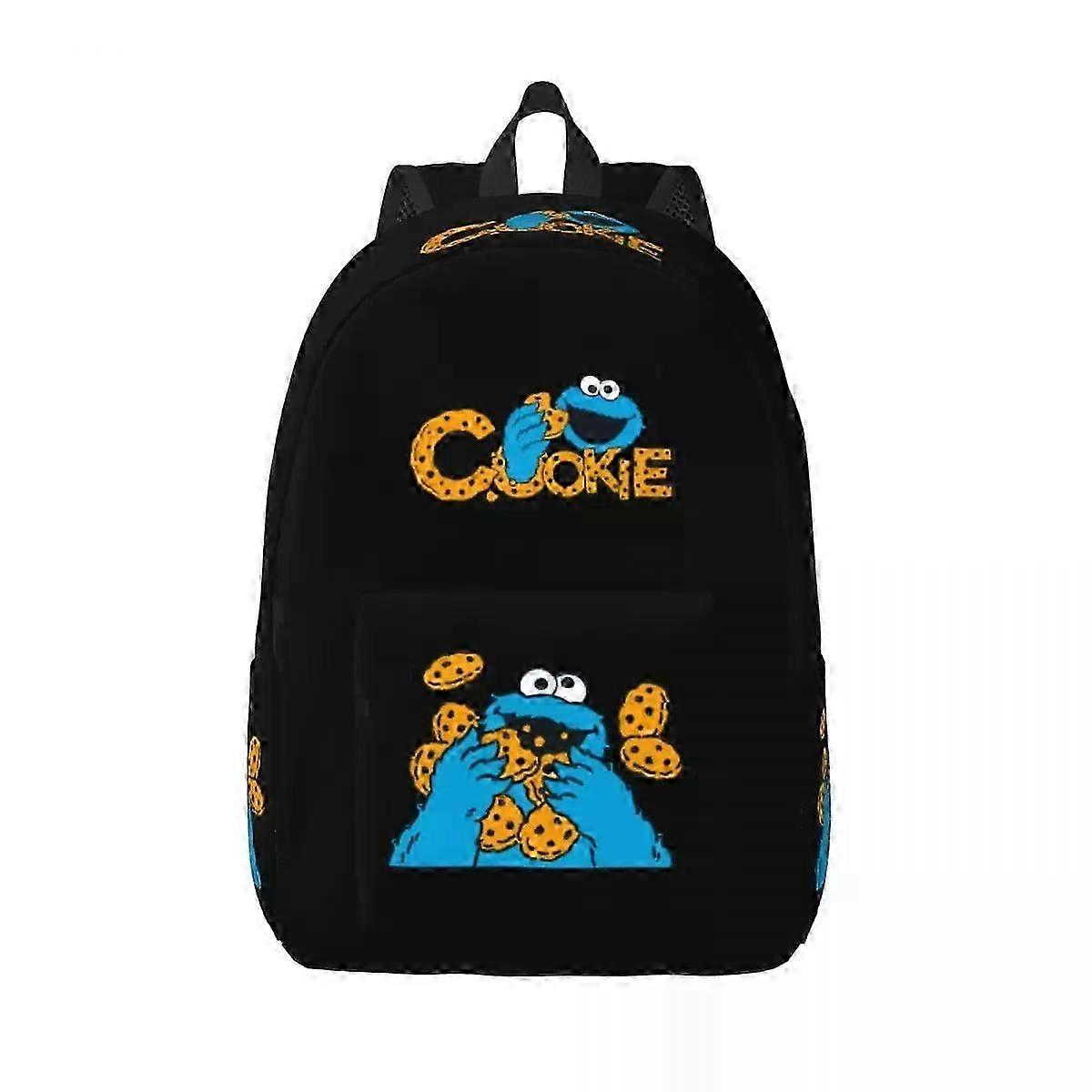 a333バックパックビッグクッキーモンスターバックパック男性女性ファッション高校ワークスポーツgsE333