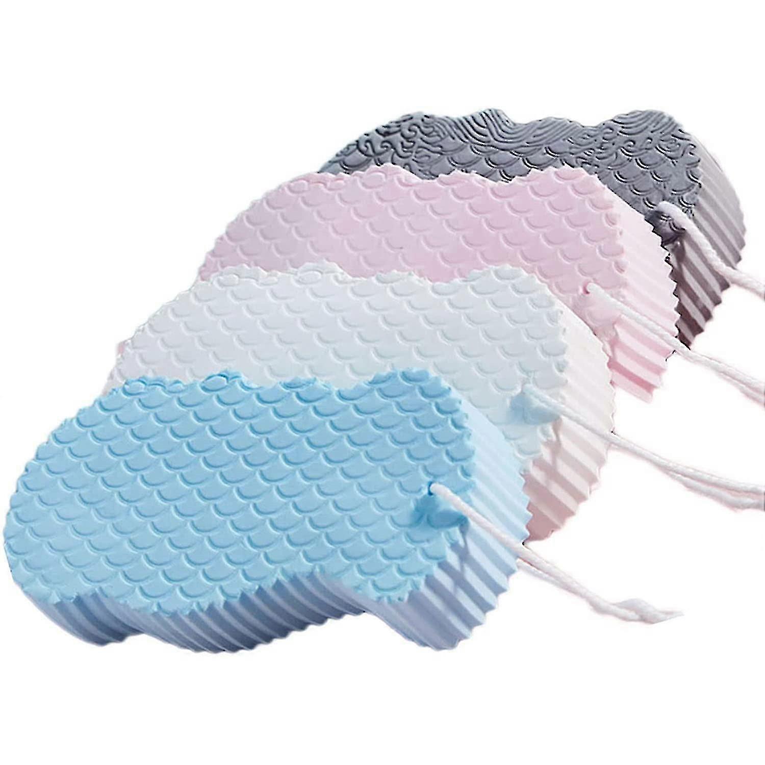 Super Soft Exfoliating Bath Sponge, 4 Pcs Body Sponge For Cleansing Scrub, Body Exfoliating Sponge
