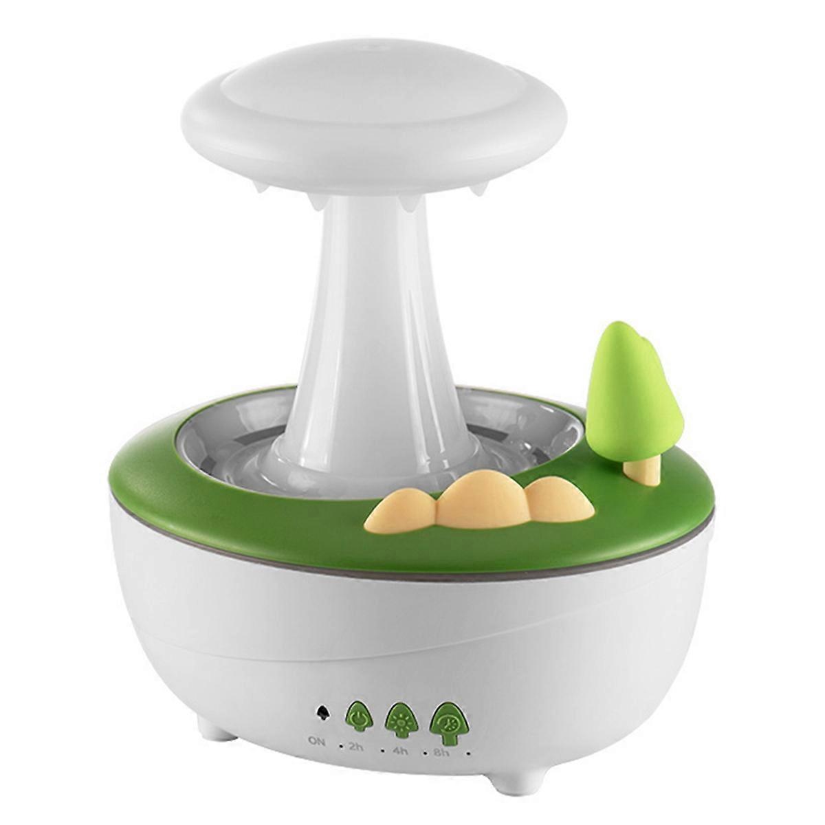 Rain Cloud Humidifier Water Drip, Mushroom Oil Diffuser for Bedroom Waterfall Lamp Funny Gift