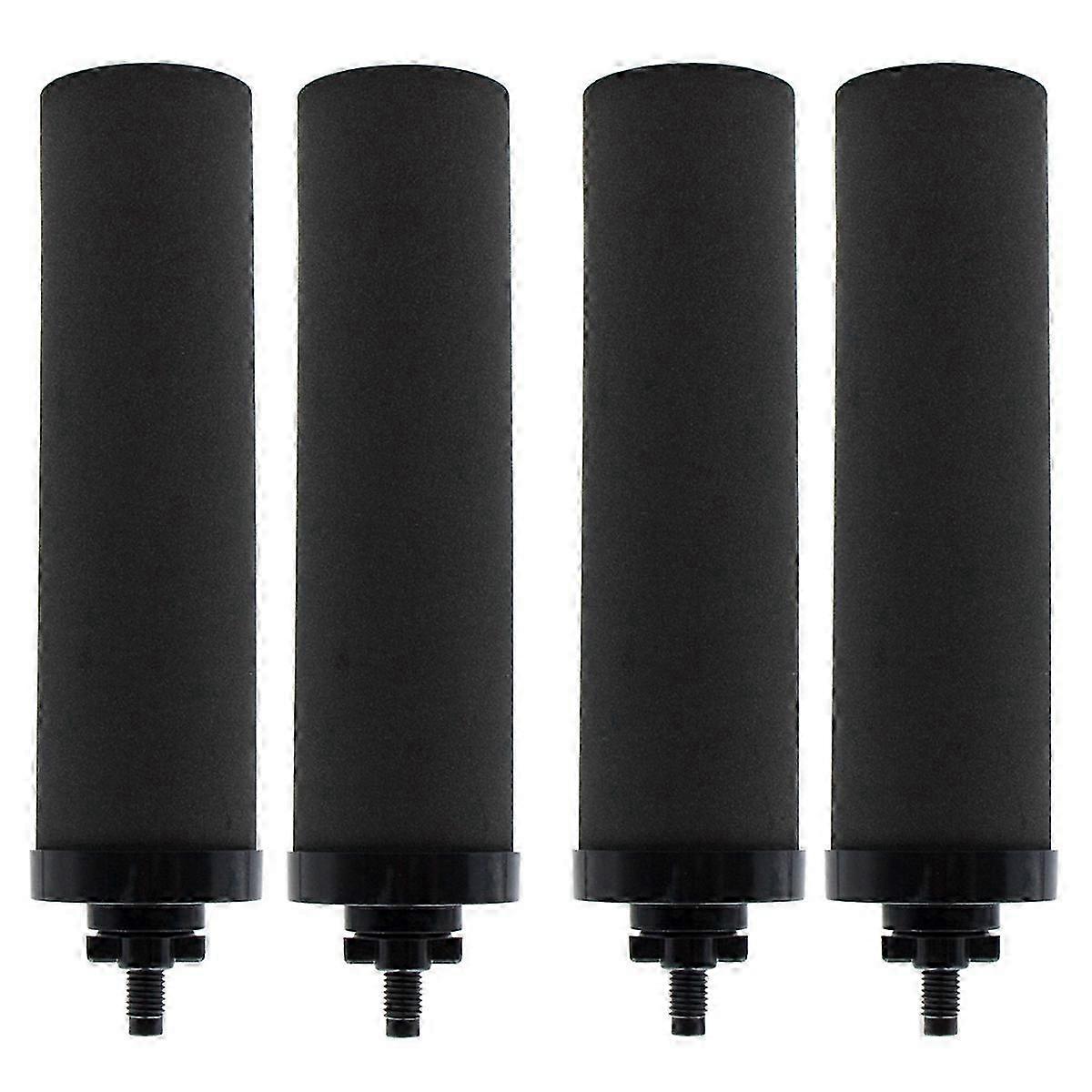 4PCS Water Filter Replacement for Black Activated Carbon Filters in Fed Water Filter System