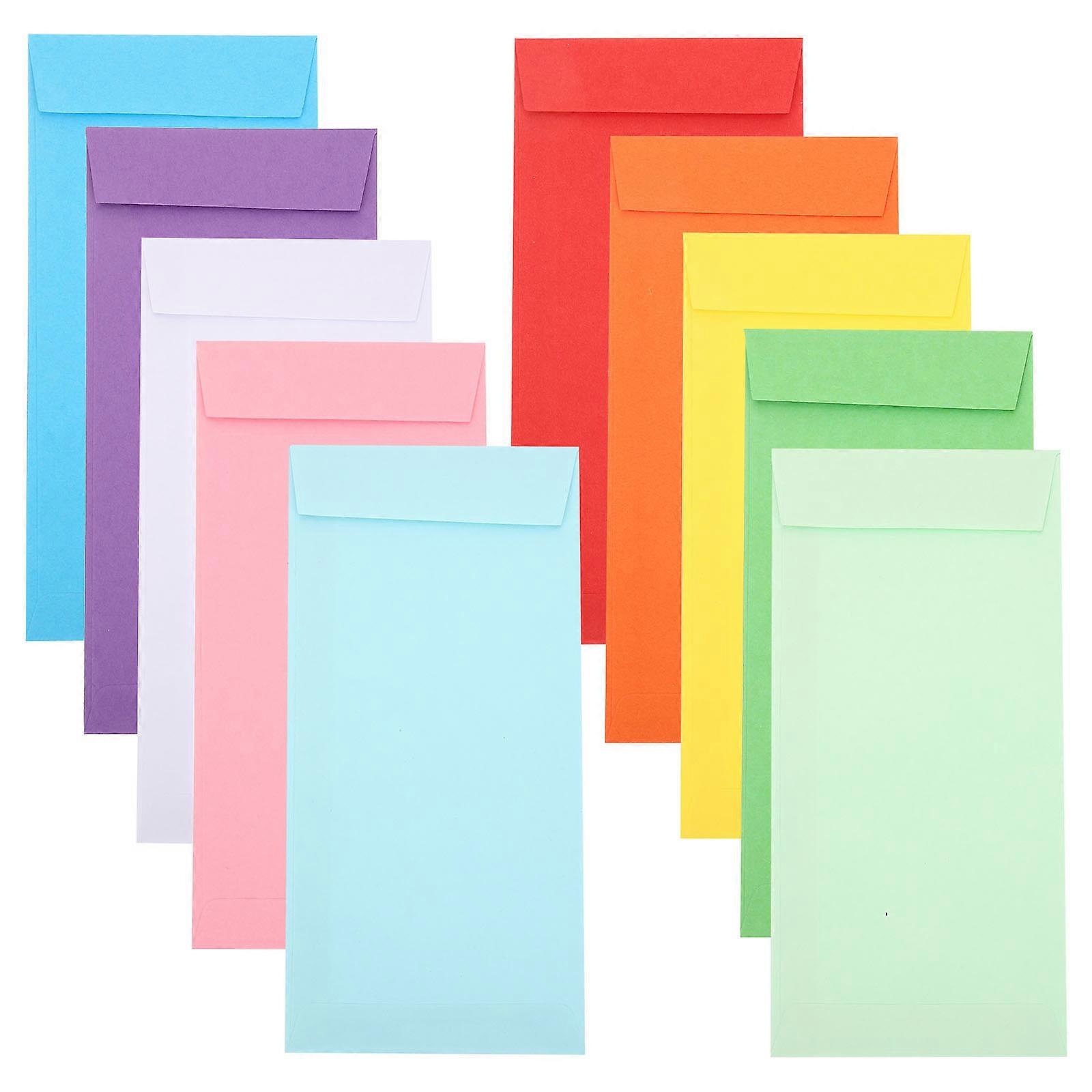 120pcs Colored Paper Envelopes for and Budget Organization