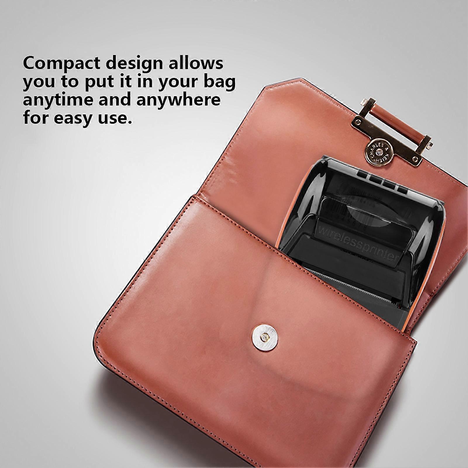 Wireless Portable Bluetooth Thermal Receipt Printer 58mm PT-210 Orange