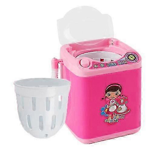 Simulation toy electric washing machine makeup brush dehydrated and...