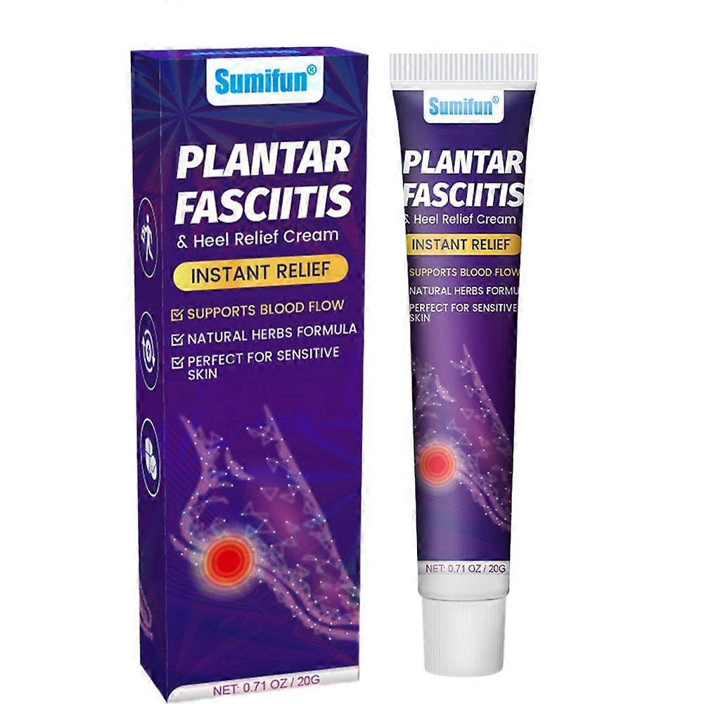 Sumifun, Plantar Fasciitis &Heel Relief Cream,Instant Relief 20G