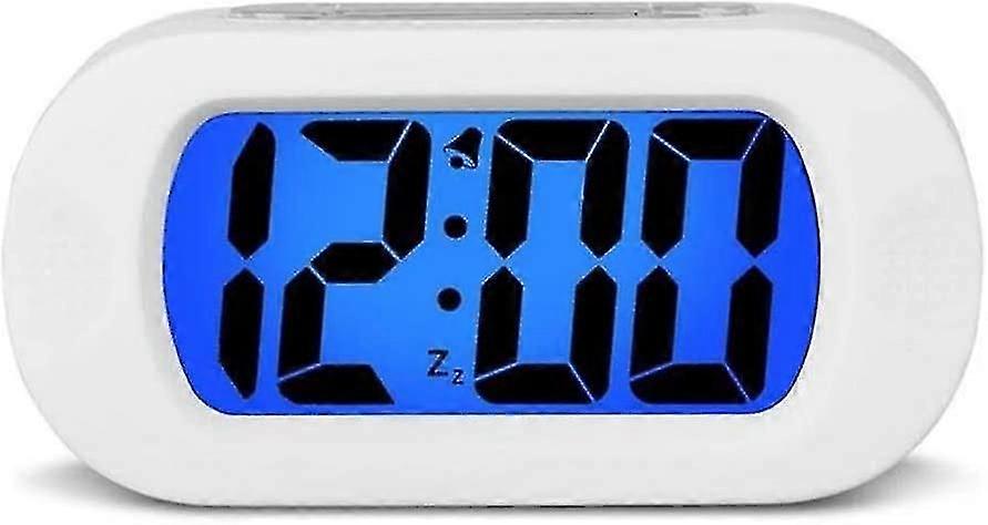 Digital Alarm Clock, Upgraded Shockproof Lcd Display Travel Clock With Silicone(12 Hour ),hww