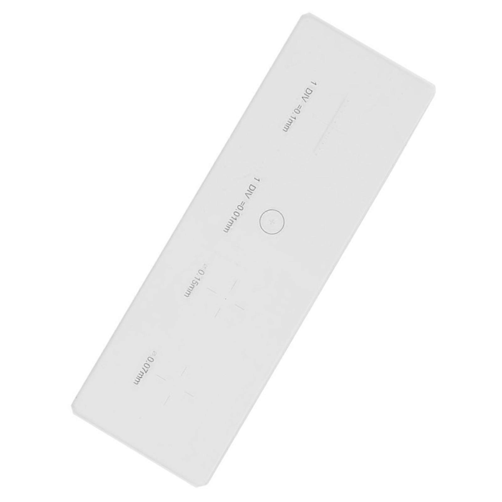 Microscope Objective Micrometer Calibration Slide 76x26mm Glass