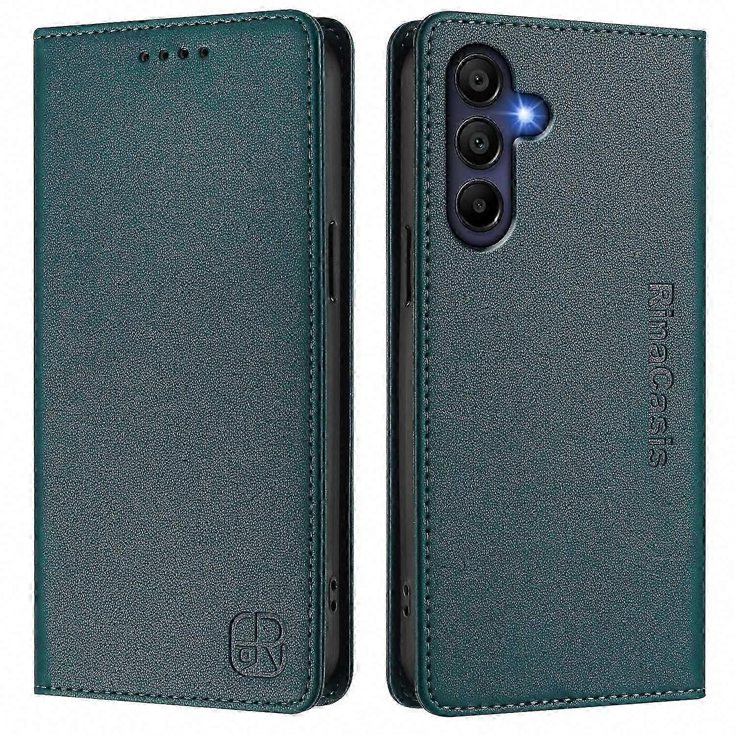 Galaxy A56 5G Leather Case with RFID Blocking, Wallet Stand & Magnetic Closure