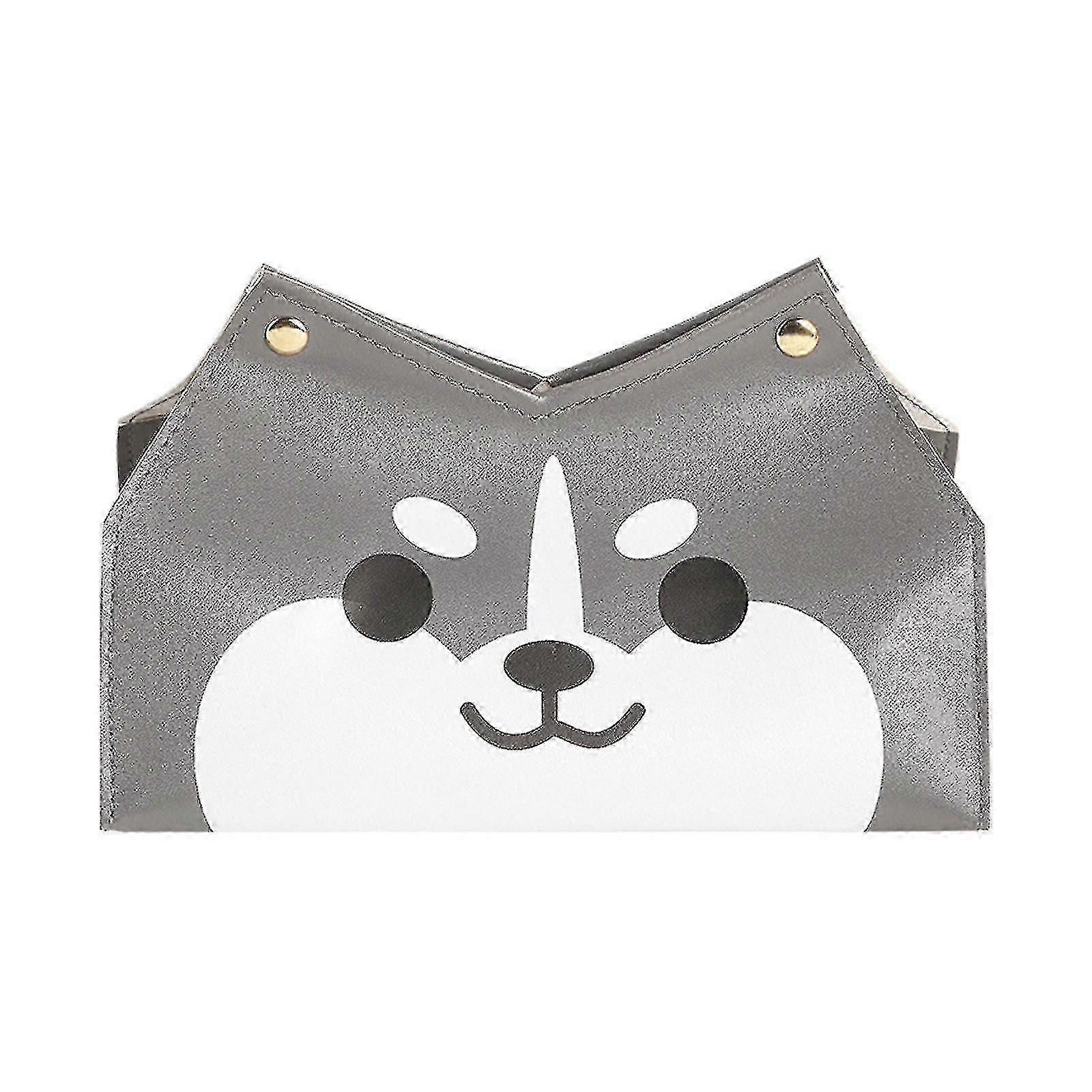 Pu Leather Tissue Box Holder Tissue Paper Holder Multi-color Optional