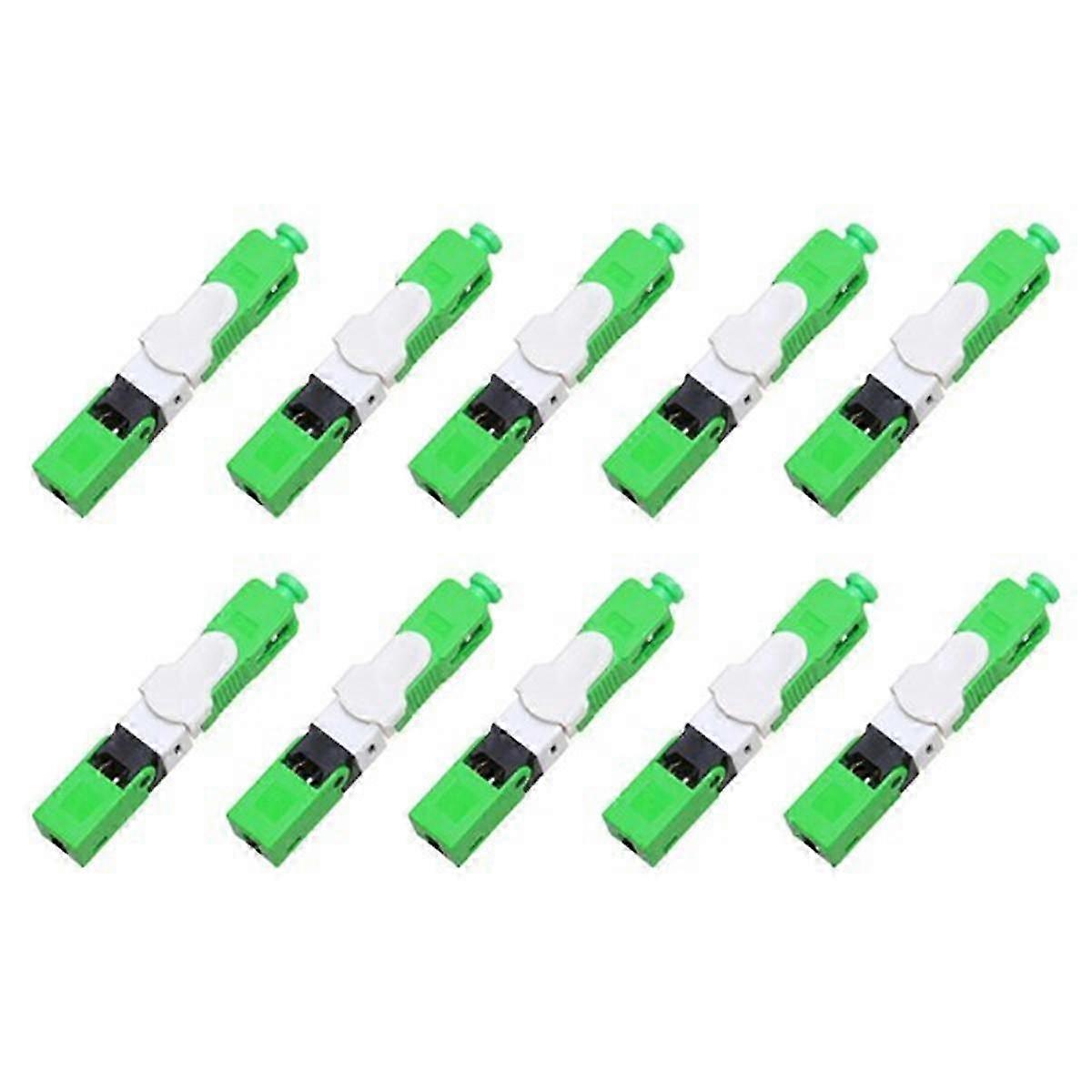 Single-mode fiber connector 10Pcs ESC250D SC/APC/UPC quick connector for FTTH networks