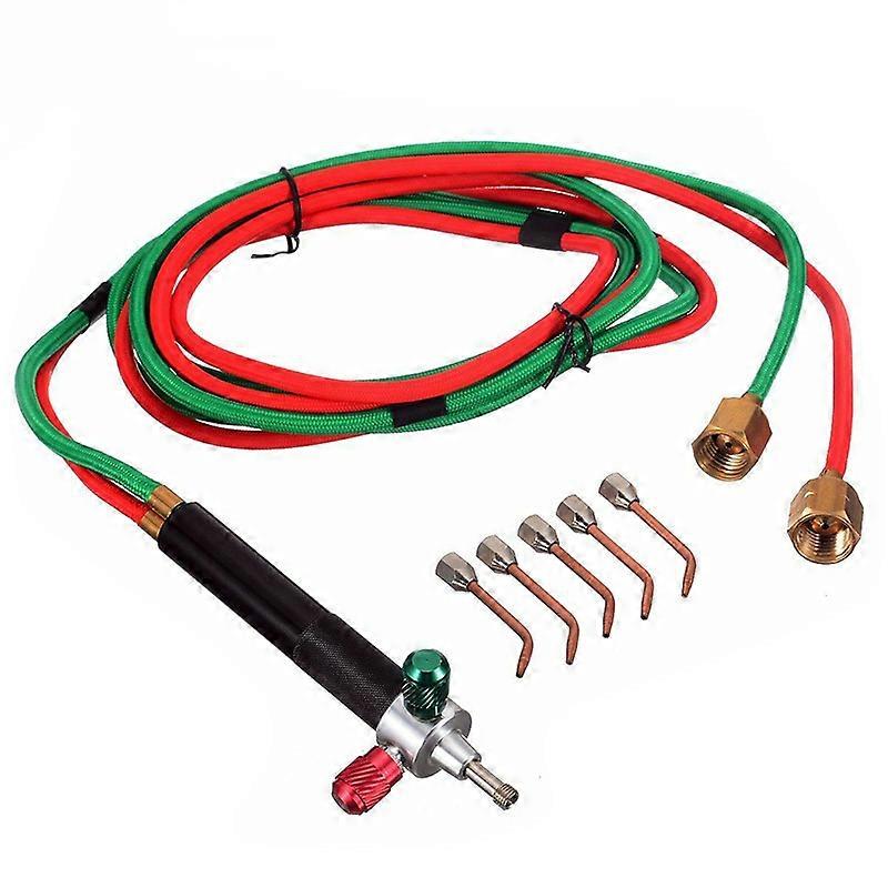 Betterlife Welding Soldering Kit，for Repairing Manufacturing with 5 Torch Tips Mini Oxygen Gas Torch Welding Tools with Manual（1 Set）