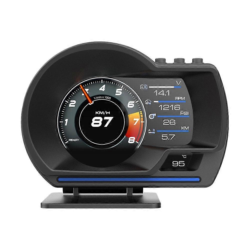 Auto Gauge HUD OBD System for Car Projector Speedometer with Fault Code Clearing & Safety Alert Features
