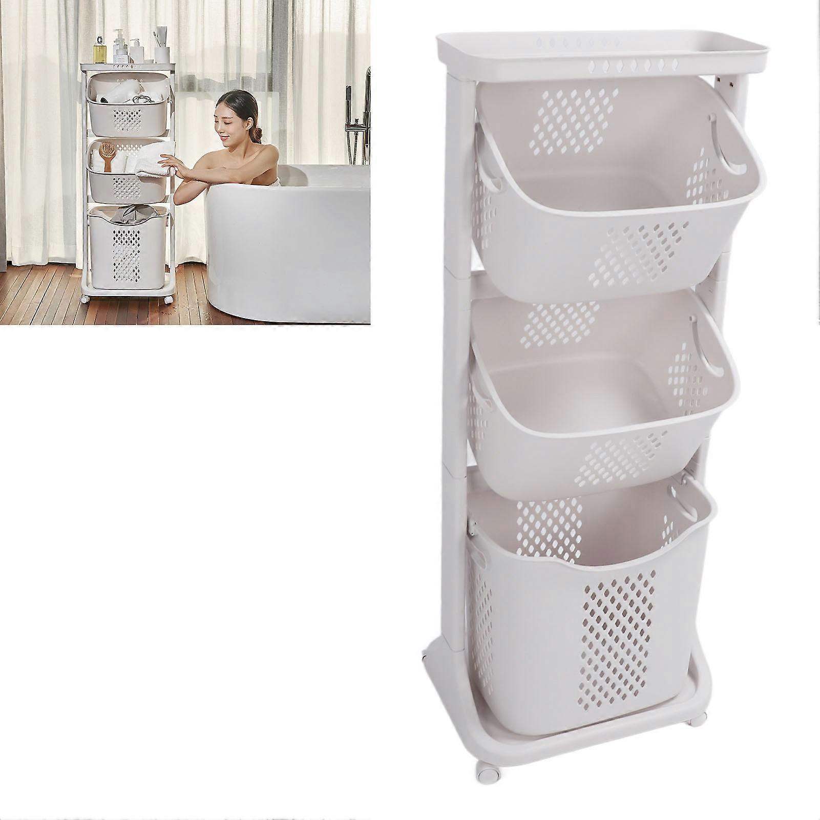 Multipurpose 3-Layer Large PP Kitchen & Bathroom Storage Shelf