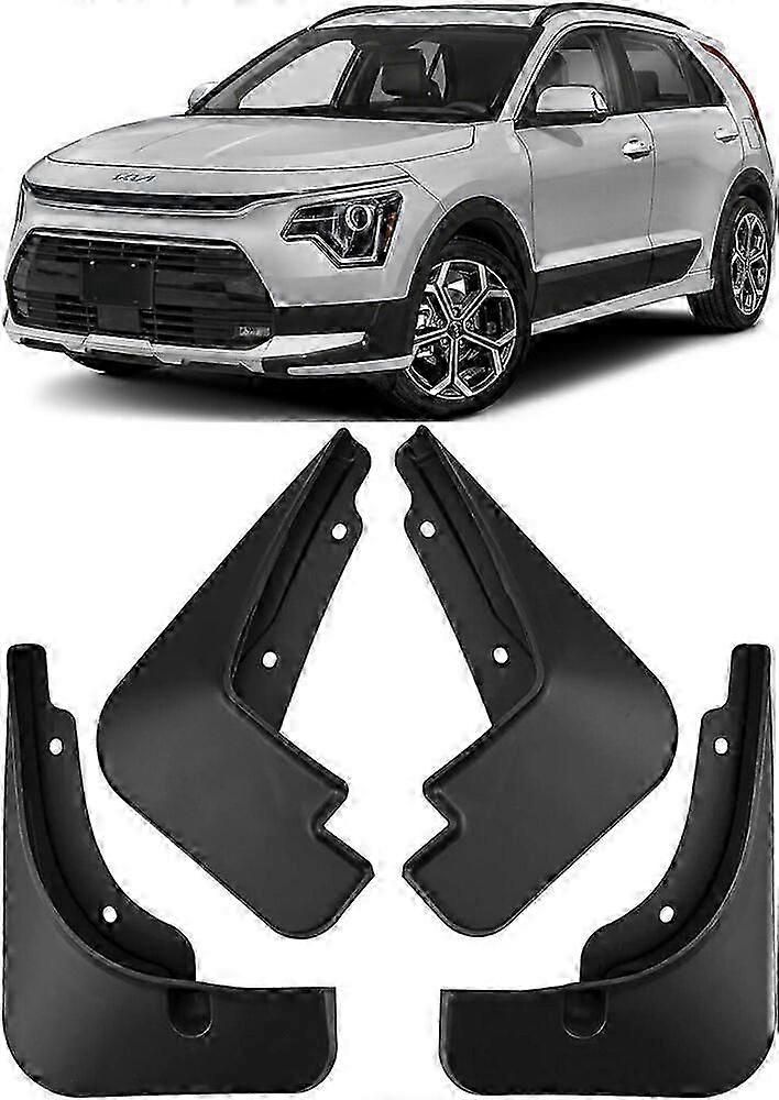 Front & Rear Splash Guards Mud Flaps for 2023-2024 Kia Niro / Niro EV