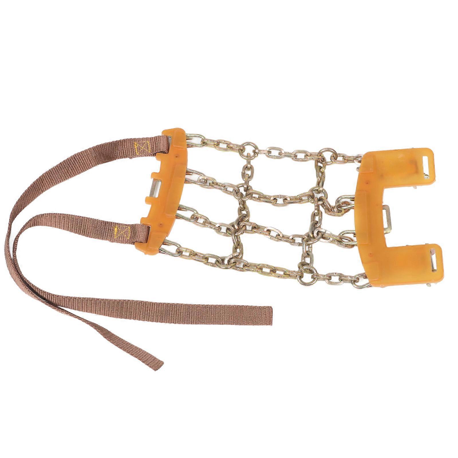Universal Snow Chains Tire Traction Chain Adjustable Emergency Traction Chains for SUV Car Pickup Trucks 165 to 205 mm