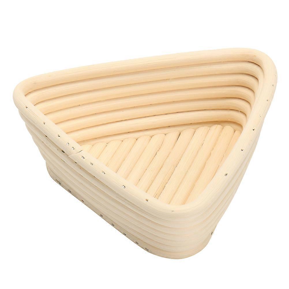 Triangular Baking Basket Container 2Pcs for Home Bakery 16x16x6Cm Khaki Color Non-Stick Storage Supplies