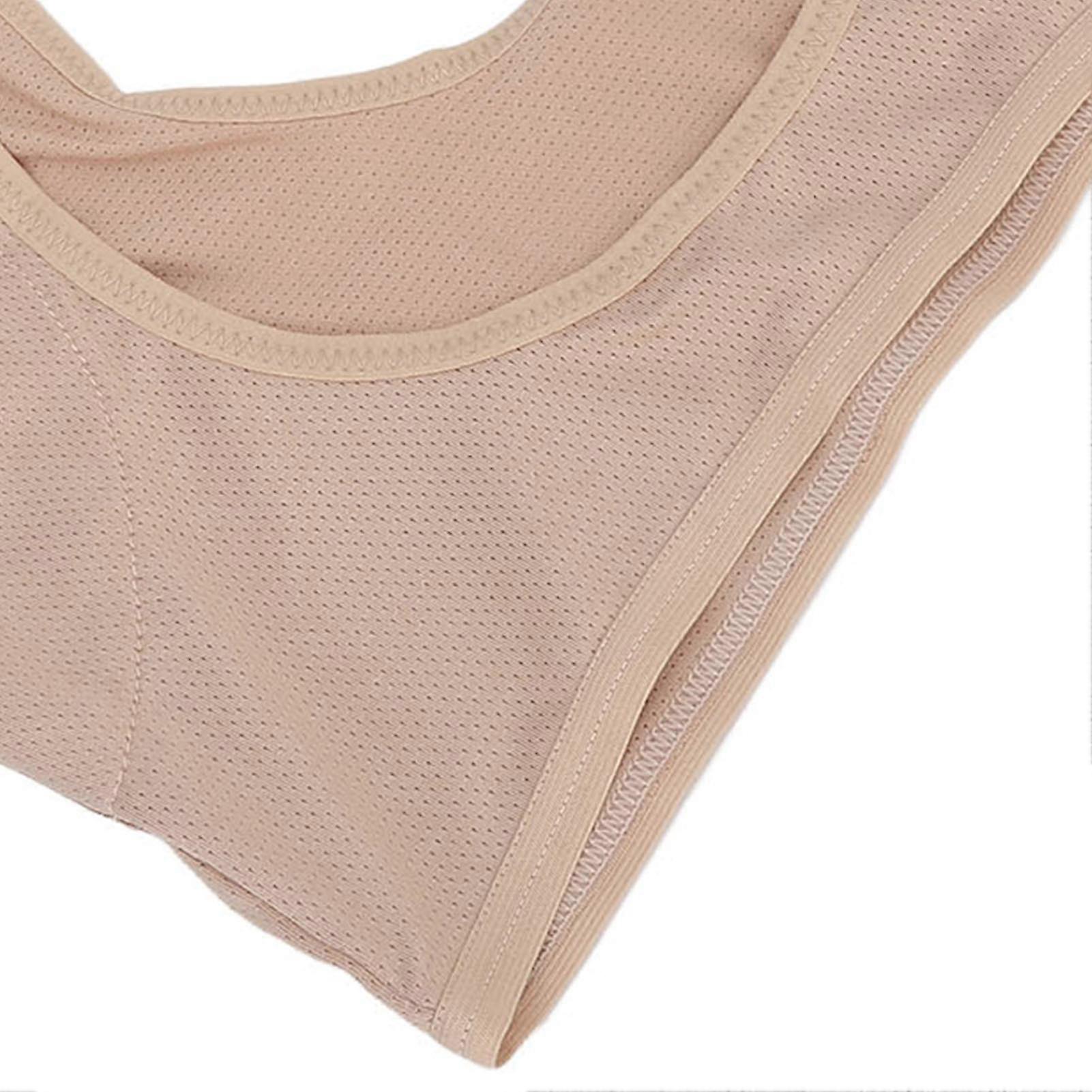 Underarm Sweat Vest, Quick Dry, Breathable, Reusable, Sweat Pads for Women and Girls, Nude Color, M