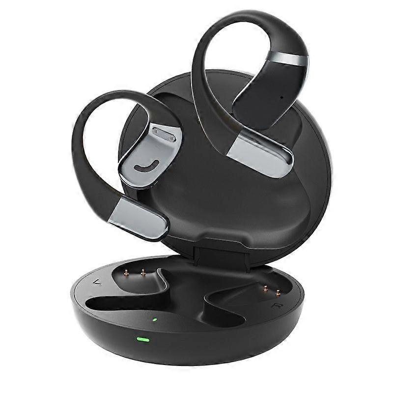 Open-Back Bluetooth Earphones Bluetooth 5.4 IPX5 Waterproof(Black)