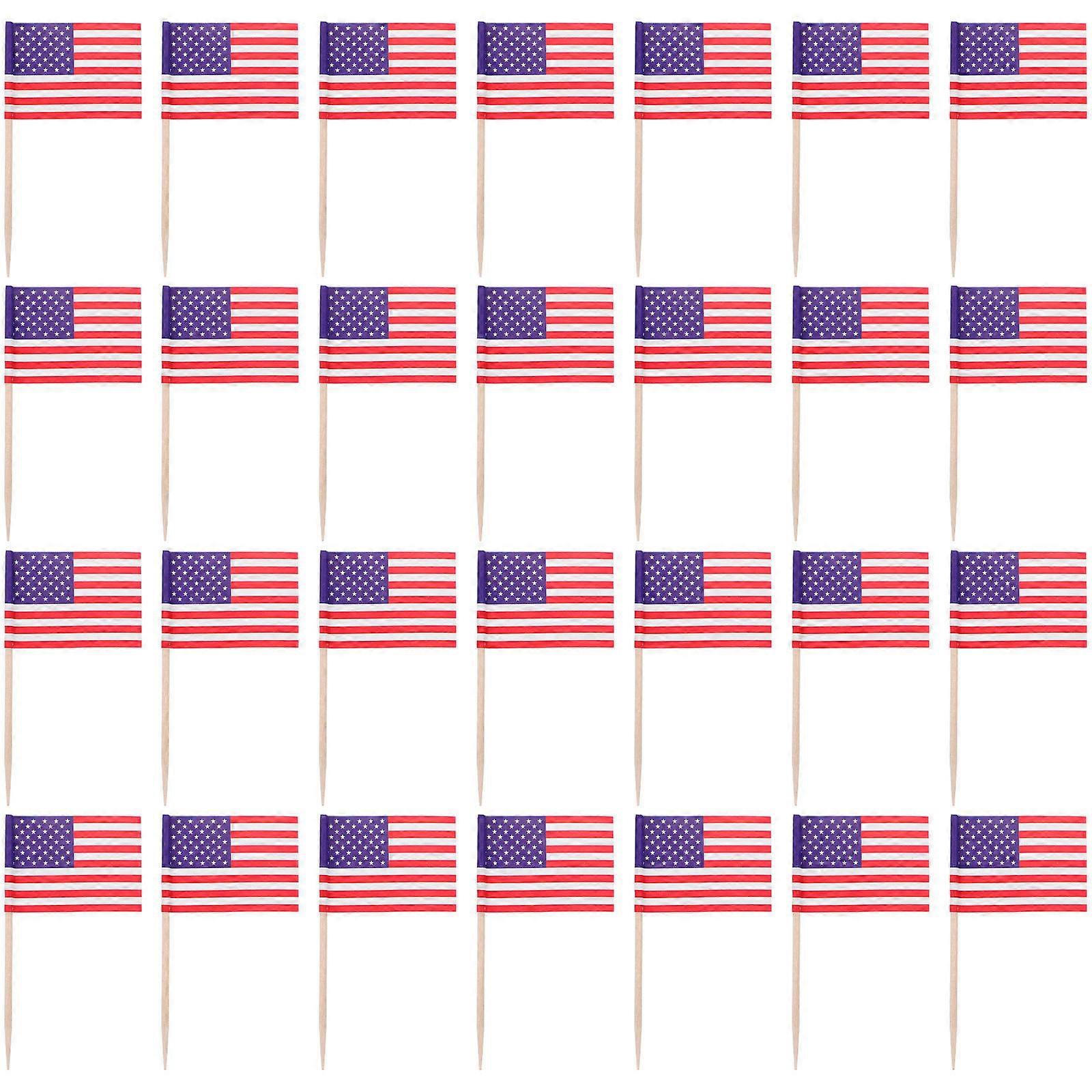 Decorative Toothpick Flags for Cake Decoration 200Pcs Multi-Function Cupcake Toppers