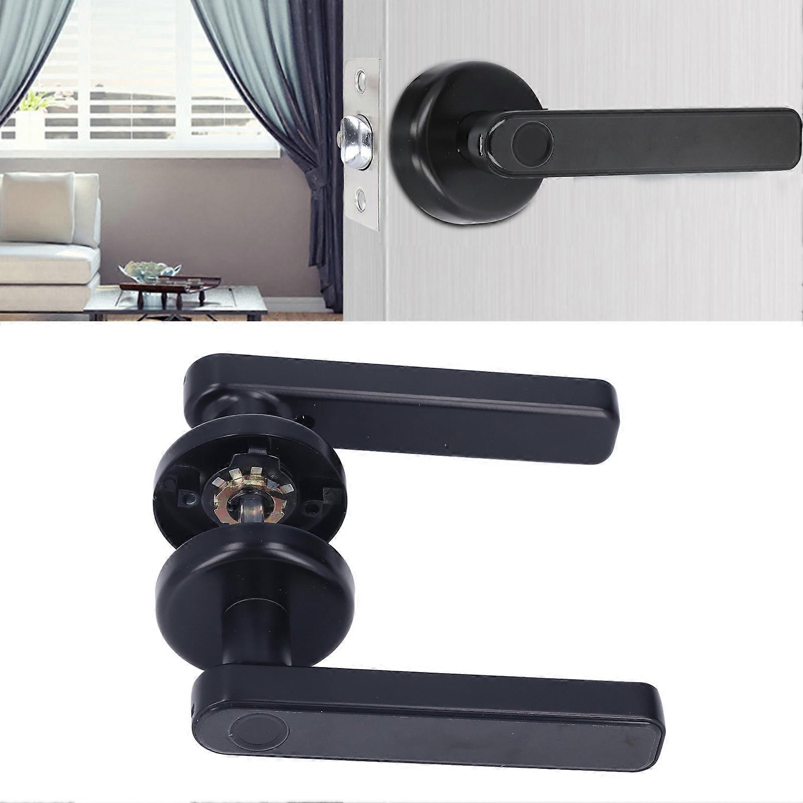 Fingerprint Lock Smart Touchscreen Door Lock 50 Capacity Black