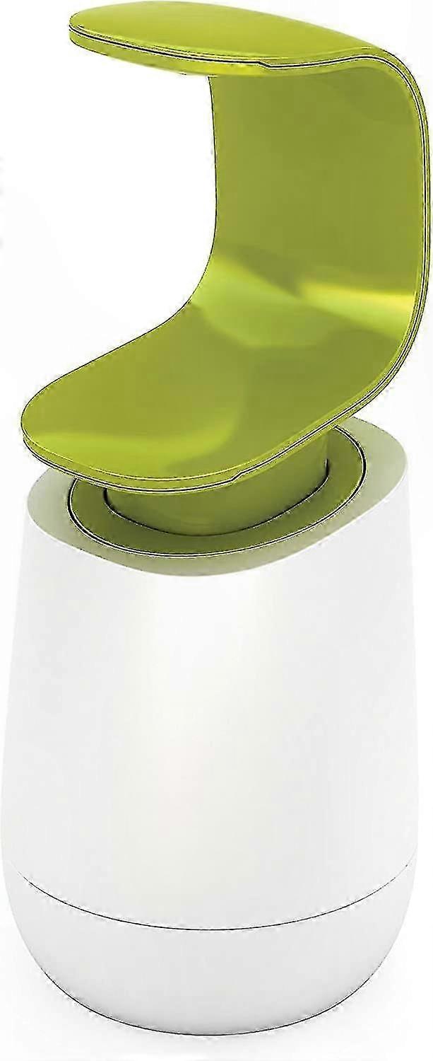 White and Green Soap Dispenser for Easy Handwashing Solution
