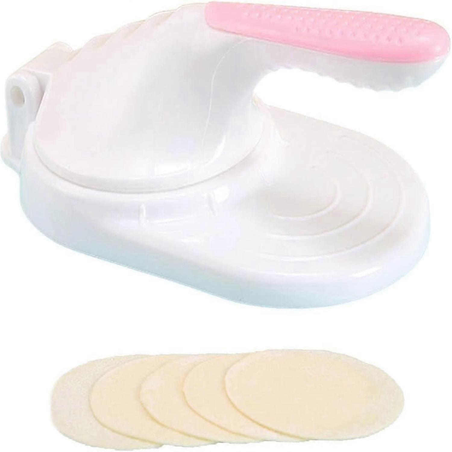 Mini Manual Tortilla Press Maker, Dumpling Press, Dumpling Skin Mold, White
