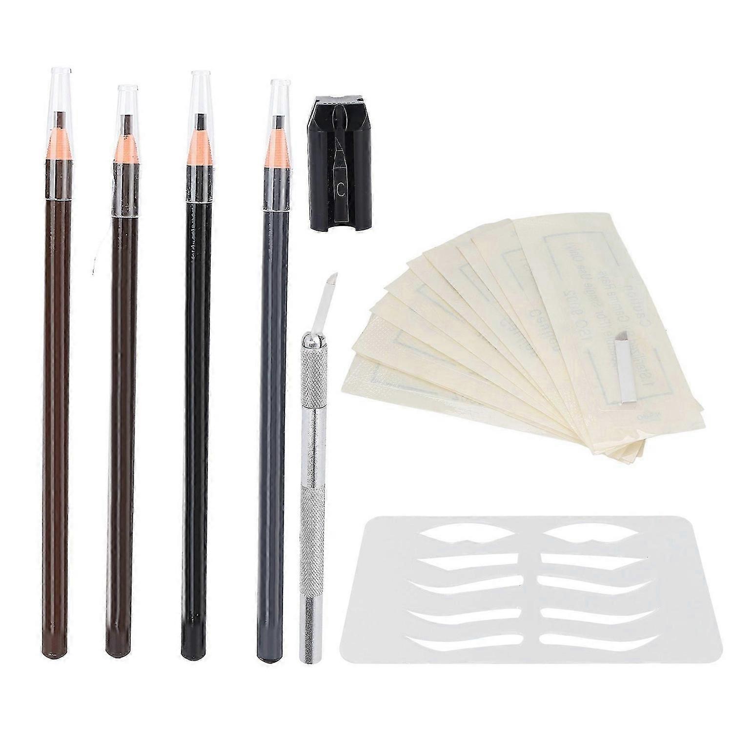 2025 Latest Model Microblading Practice Kit Eyebrow Pencil Sharpener Eyebrow L...