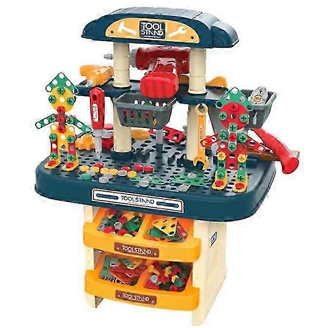 2025 Kids Tool Set with Construction Workbench Box and Electronic Toy Drill