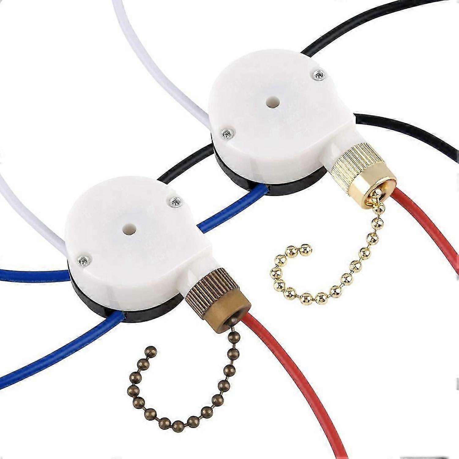 Ceiling Fan Switch Kit ZE-208S E89885 3 Speed 4 Wire Pull Chain