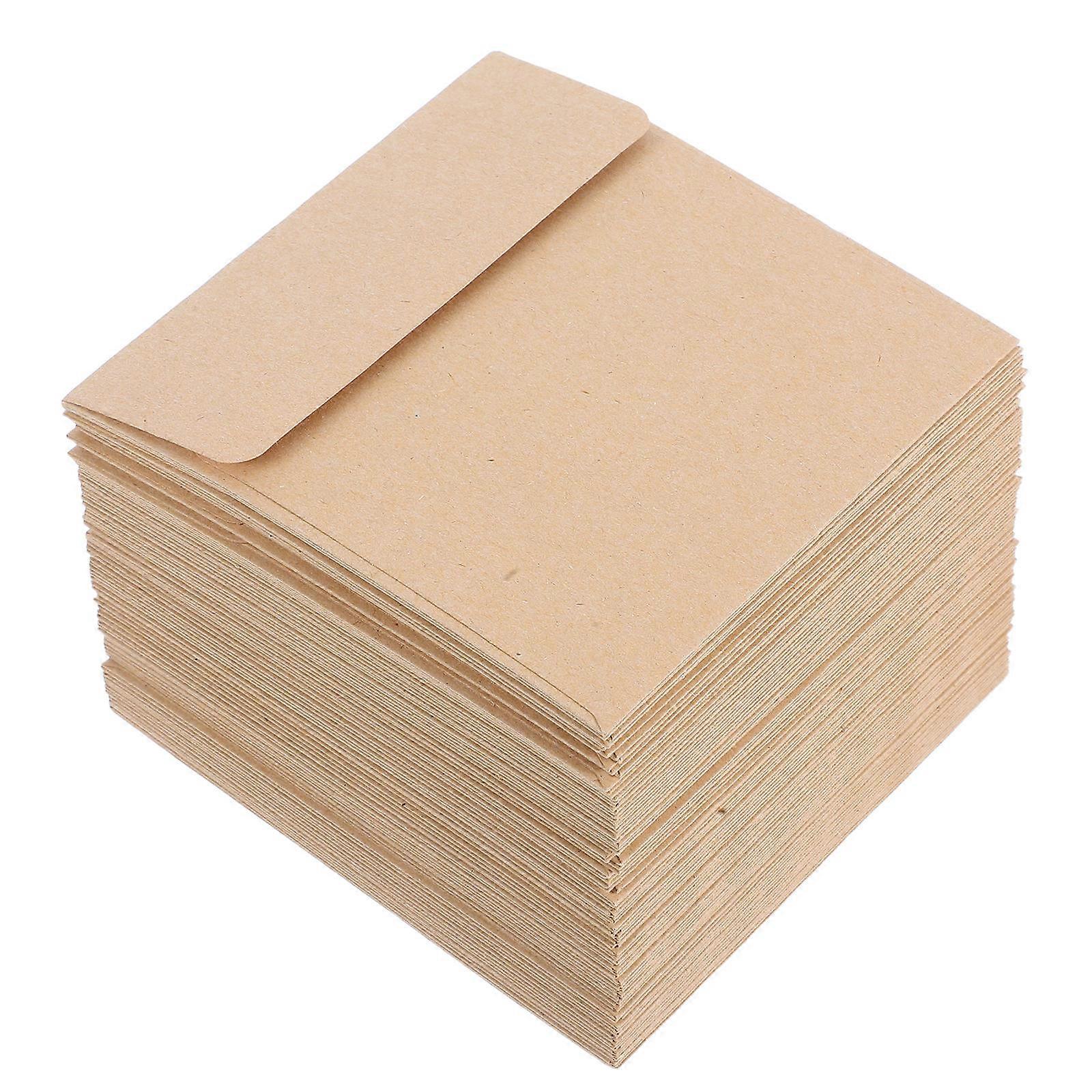 400Pcs Small Envelopes Paper Packets for Storage Use Khaki Color Packets