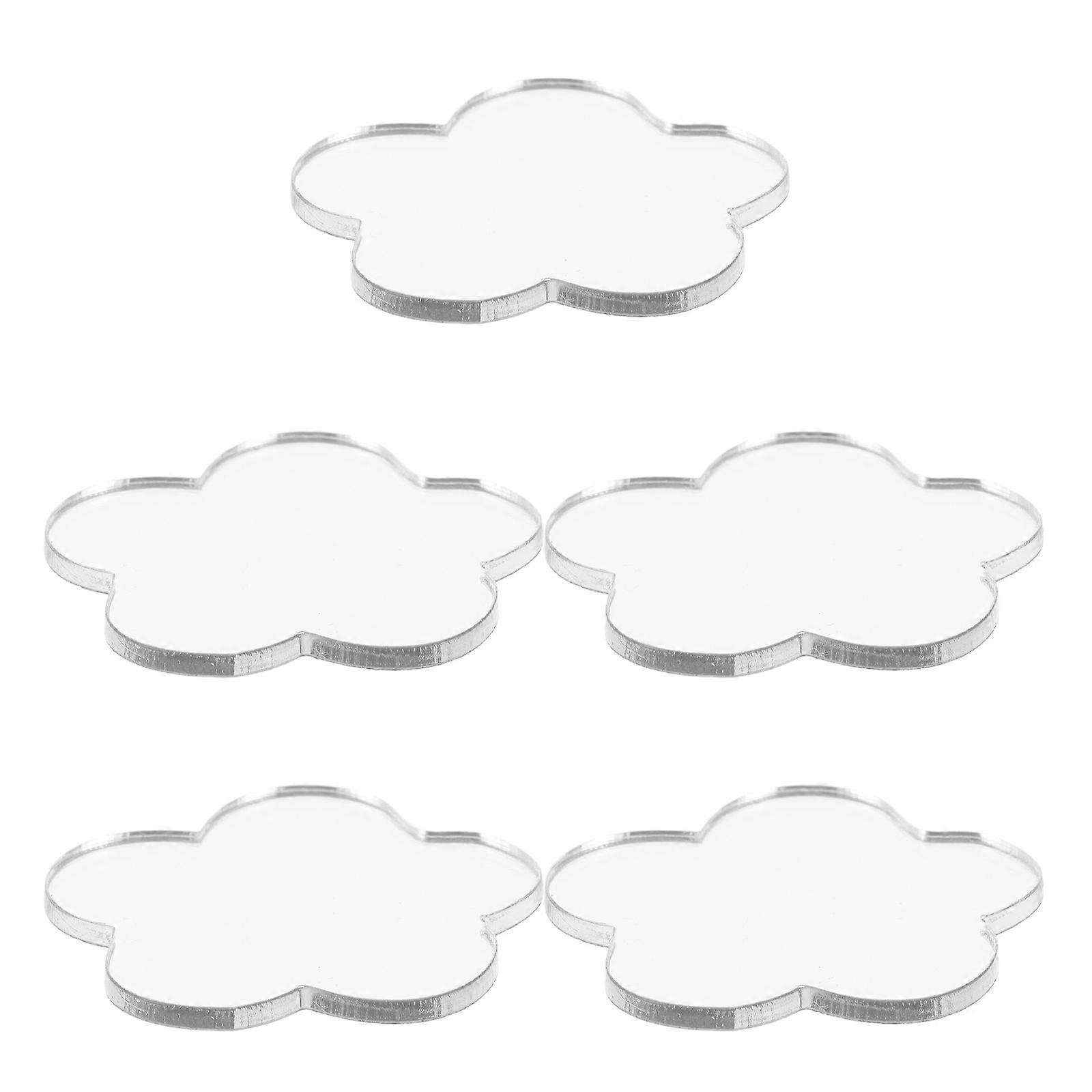 Silver Adhesive Mirror Sticker Portable Makeup Mirror with 25Pcs for Mobile Phone