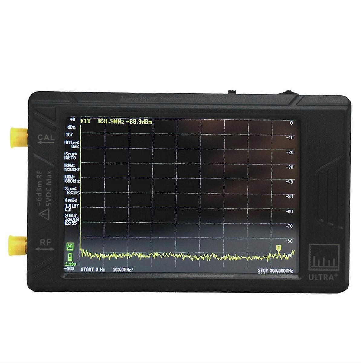 Latest ZS-406 Hand Held Tiny Spect  Analyzer for ULTRA PLUS 4inch Display Battery 5000mAh 900MHz-5.4GHz