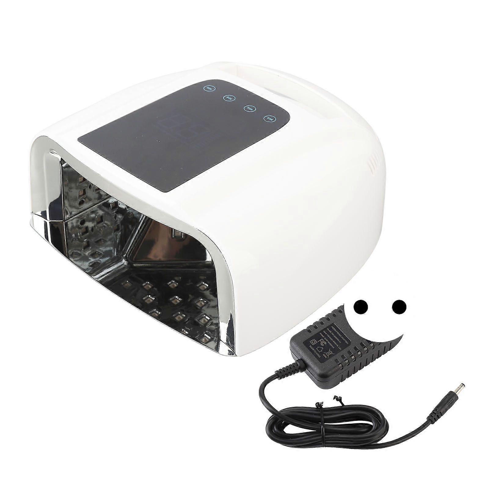 LED UV Gel Nail Lamp 96W Fast Drying Rechargeable Automatic Sensor 42 Lamp Chips for Gel Polish Curing