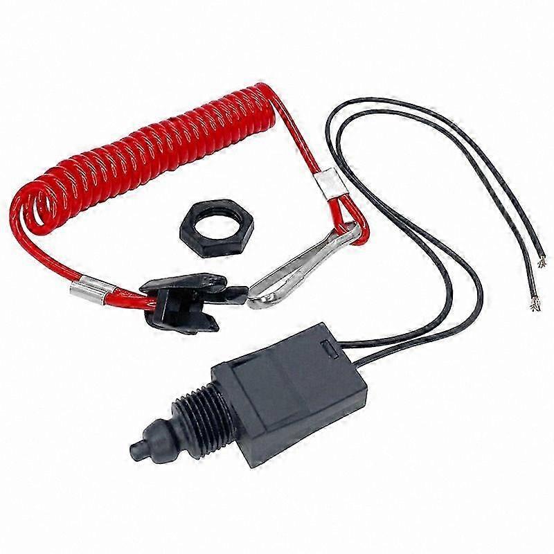 Engine Safety Kill Switch and Lanyard Compatible with OMC Johnson Evinrude Sierra Replacement for 585134 432230 MP28870