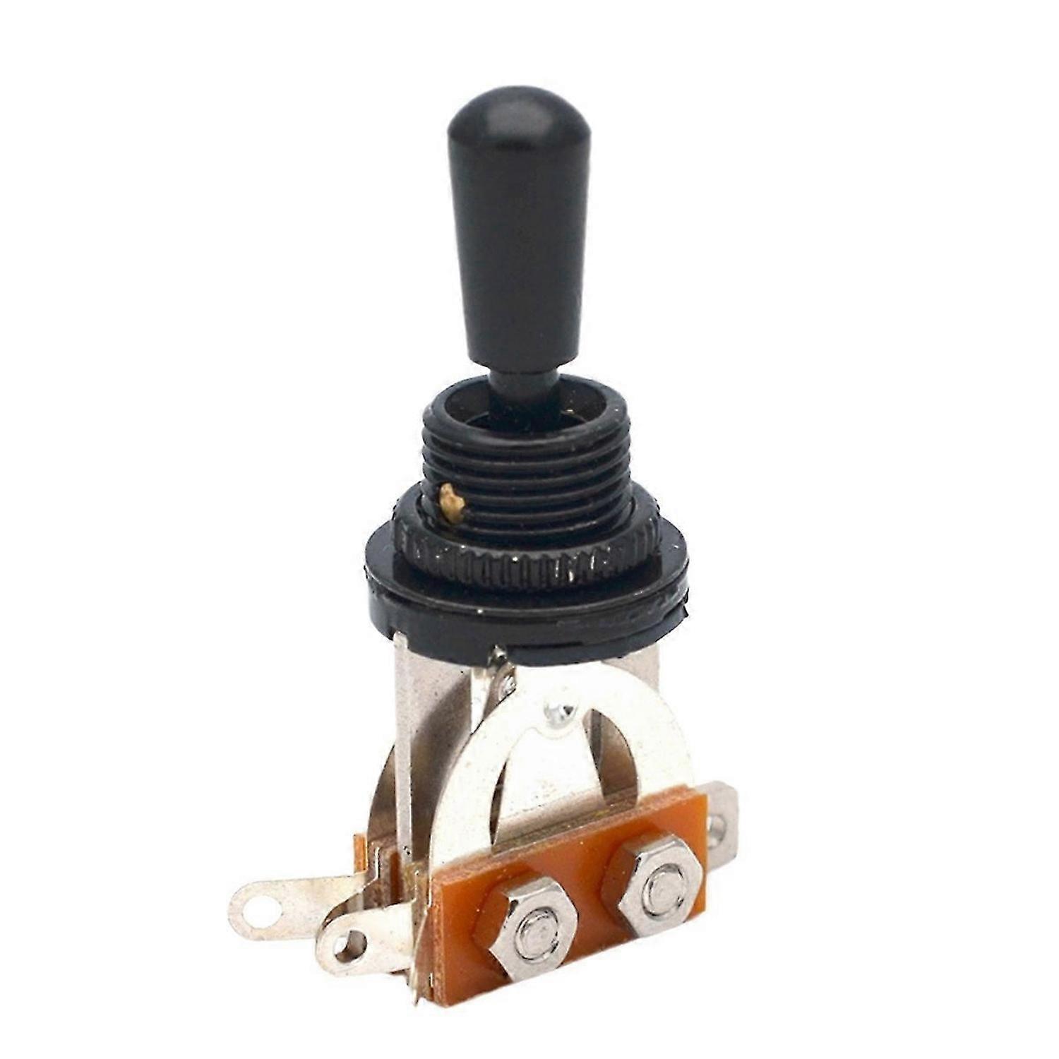 Electric Guitar 3-Way Toggle Switch for Open Shaking Head Guitar Amplifier Compatible,Black