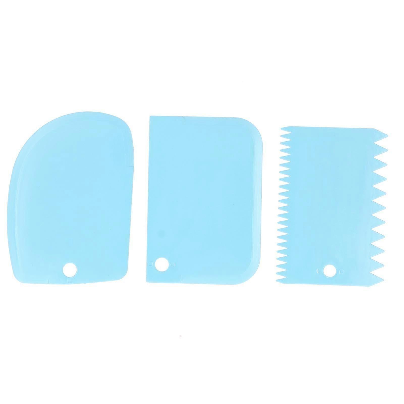 3PCS/Set Cake Cream Scraper Dough Pasty Cutters Scraper Kitchen Tool DIY Baking Tool
