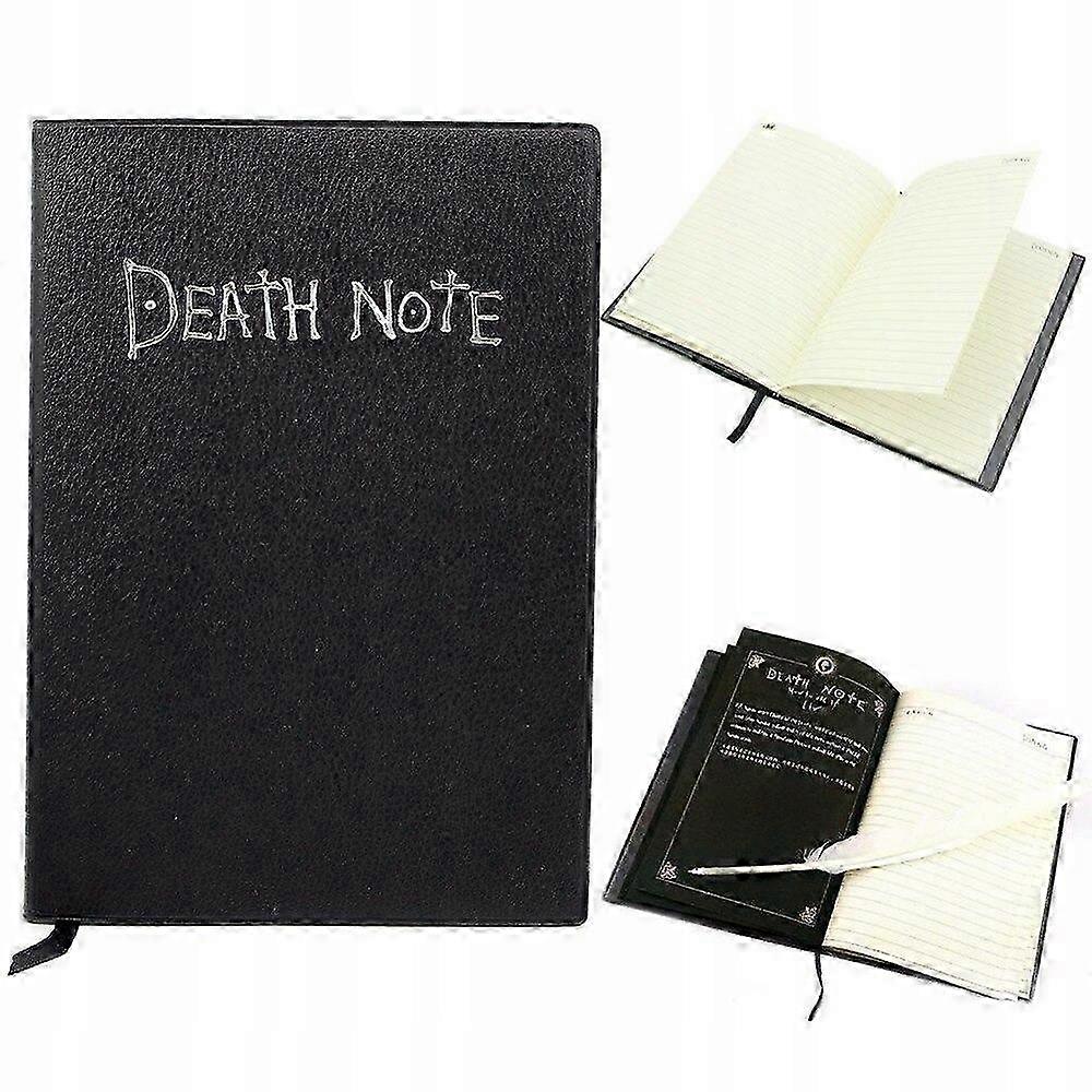 Anime Death Note Notebook Set with Feather Pen - Official Replica