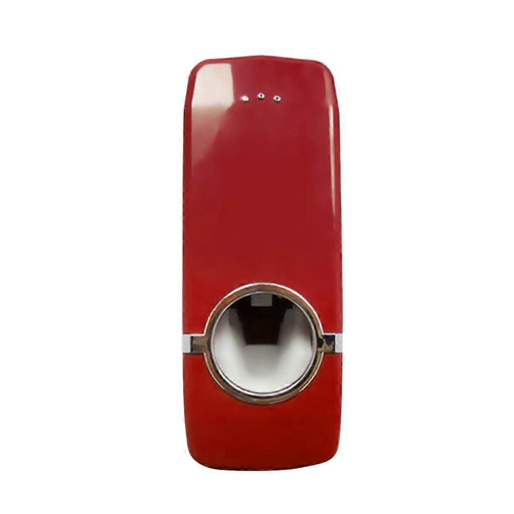 Toothpaste Dispenser Automatic Squeezer Wall Mount Toothbrush Holder Bathroom Storage Rack