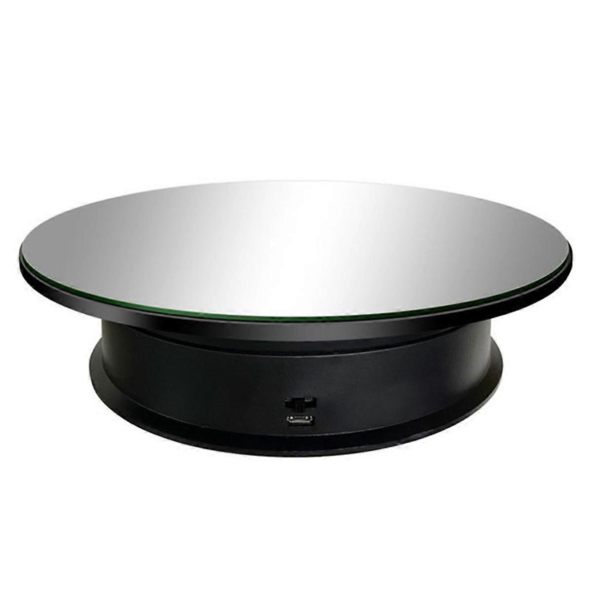 Rotating Mirror Display Stand 2 Speeds Maximum Weight 3kg (Black)
