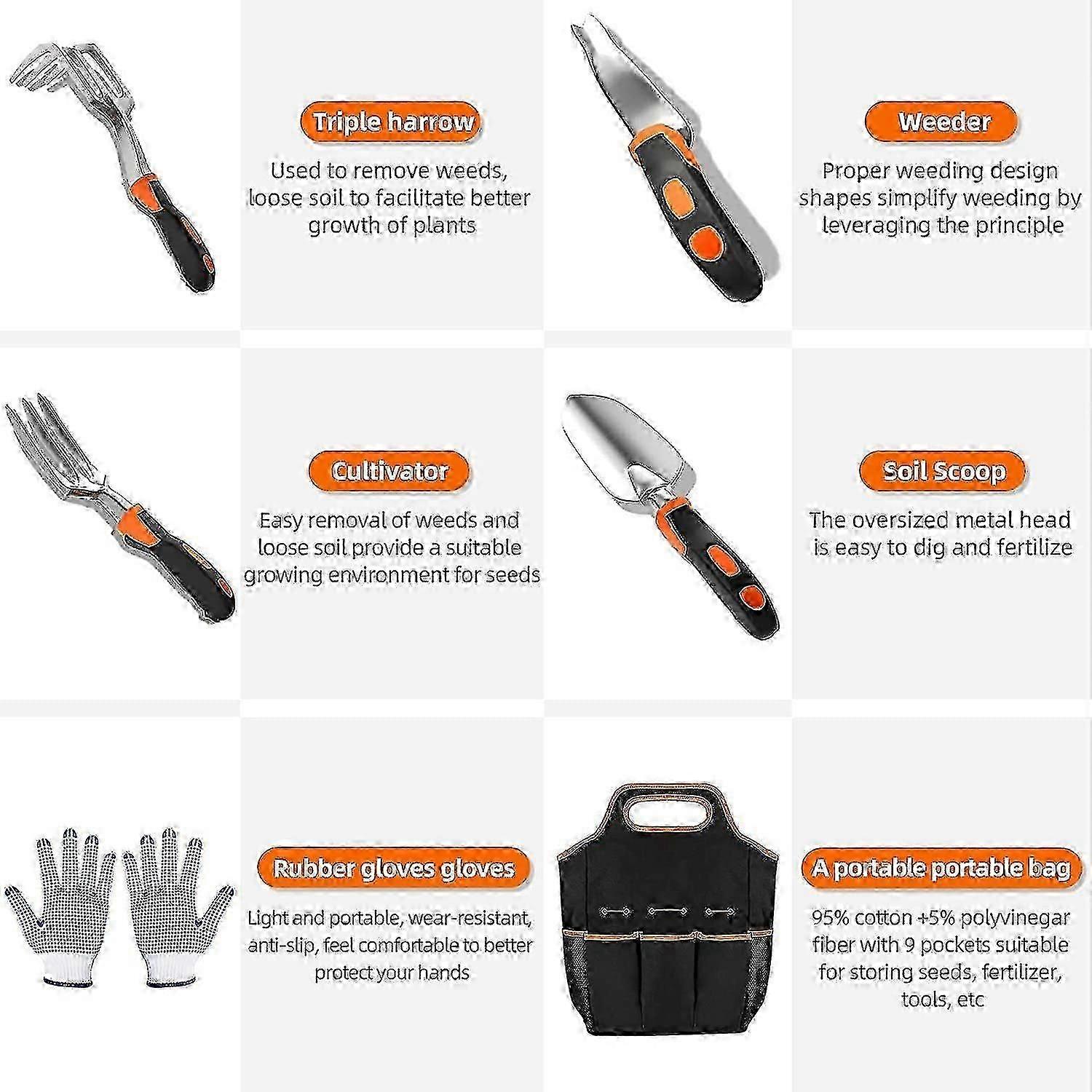 Stainless Steel Garden Tool Set