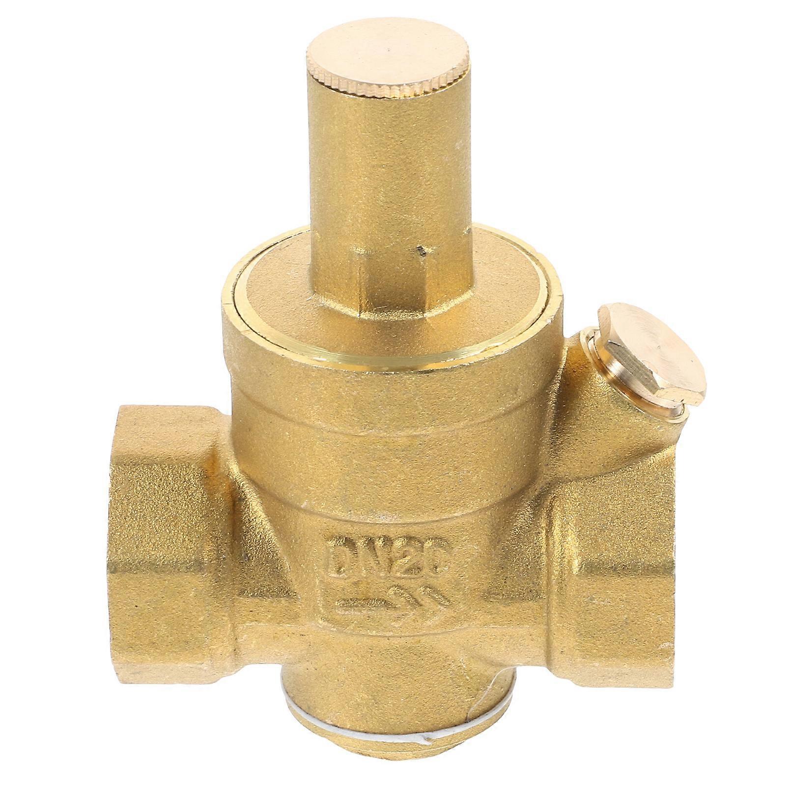 Adjustable Pressure Regulator Water Pressure Reducing Valve 5Pcs Golden Set
