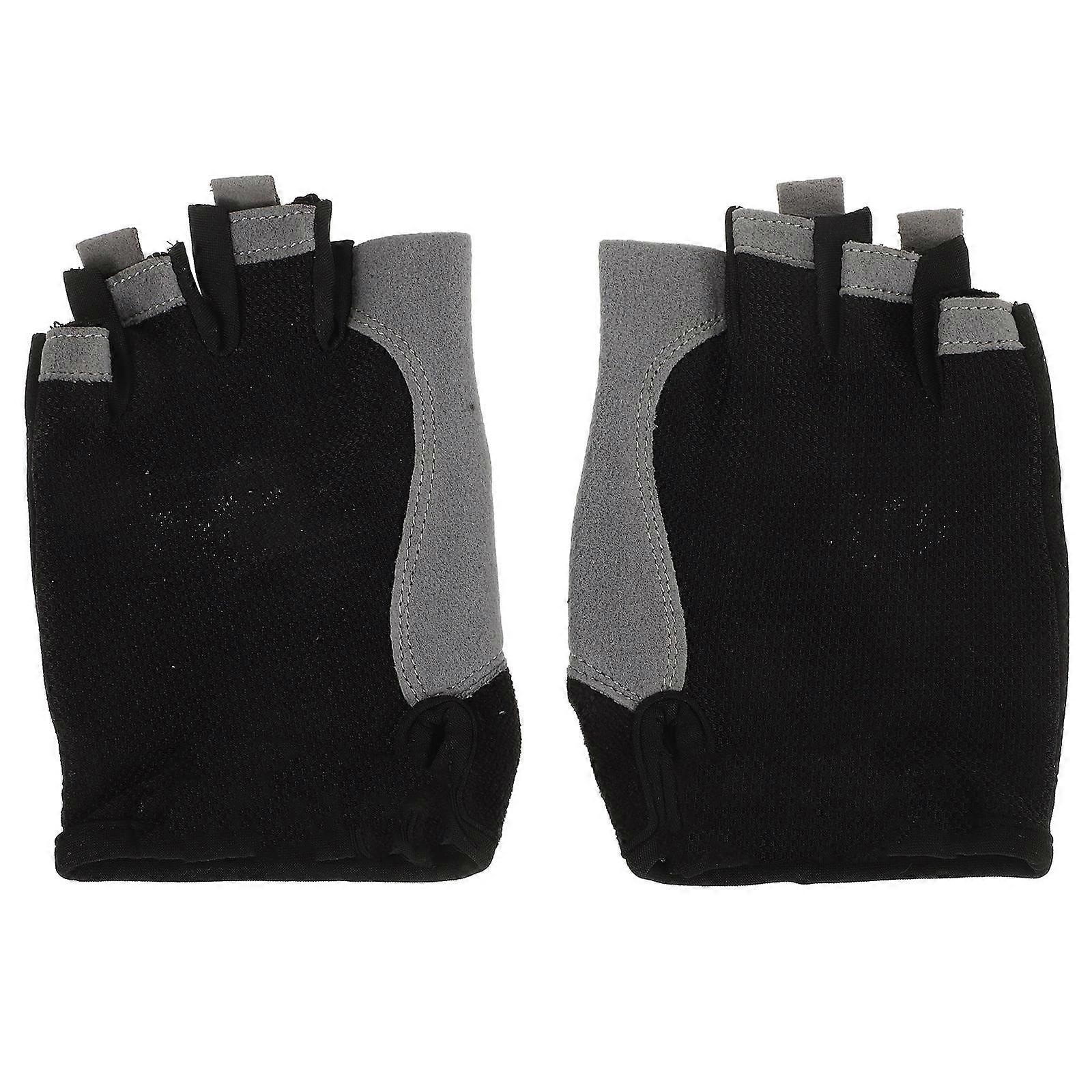 Durable Knitting Half-Finger Cycling Gloves for Training 4Pairs