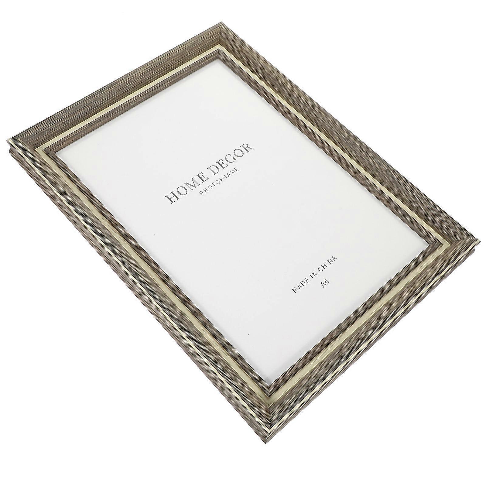 Nordic Style Photo Frame Display 3Pcs Light Brown Rectangular For Home Decoration Perfect For Organizing Pictures