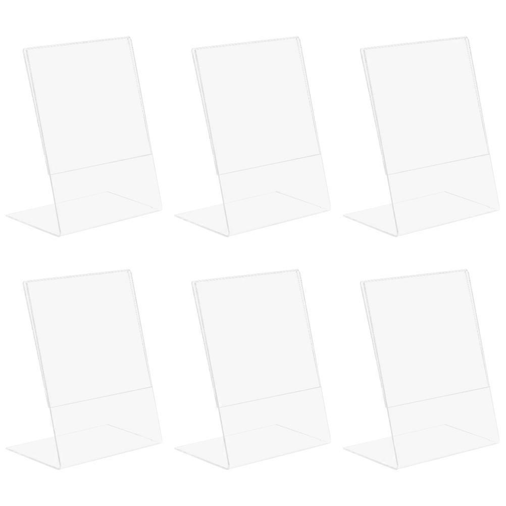 Stylish Transparent Display Stand For Weddings Parties And Banquets 15X10X0.2CM Easy To Install 12Pcs