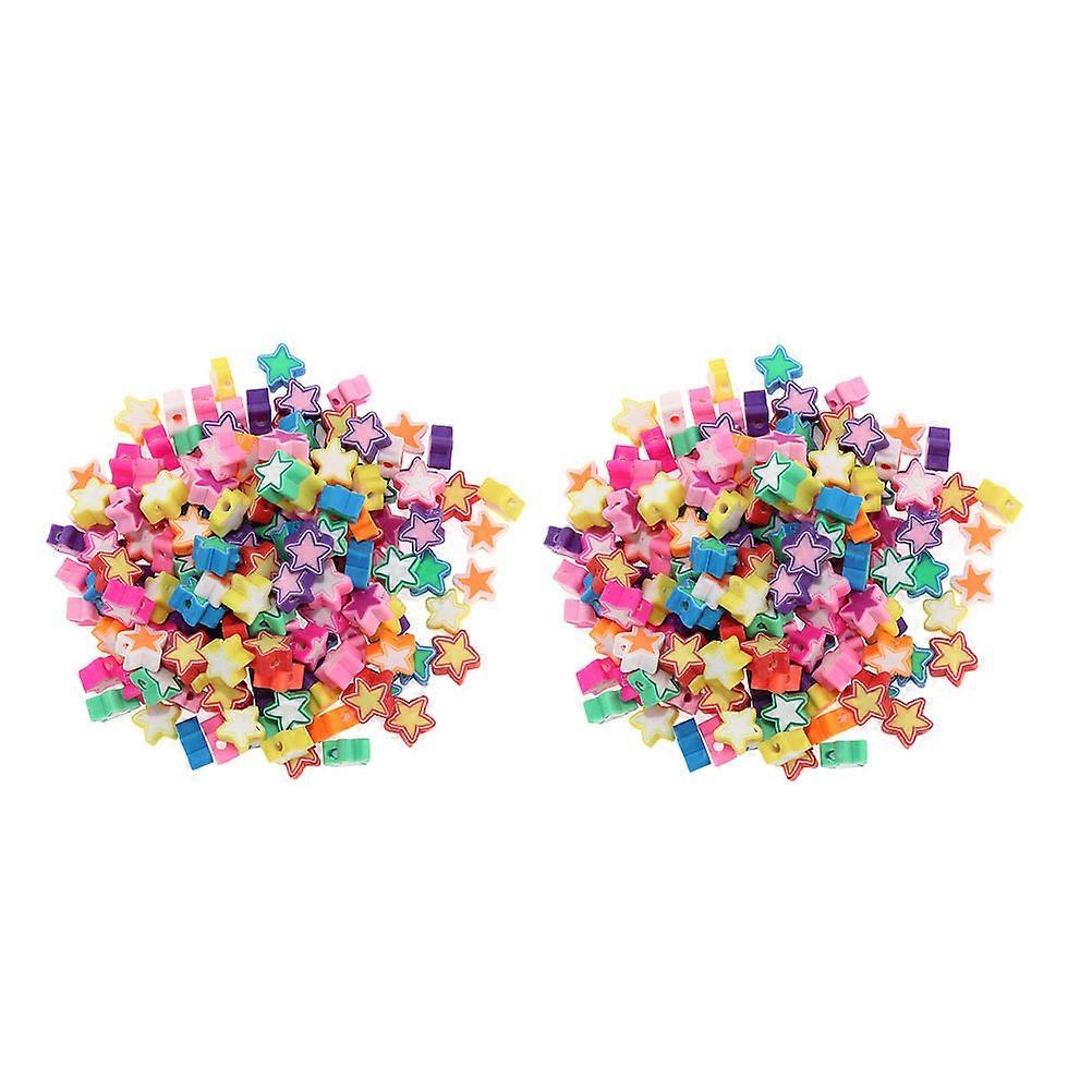 DIY Jewelry Making Beads Polymer Clay Bracelet Beads 1400Pcs Set