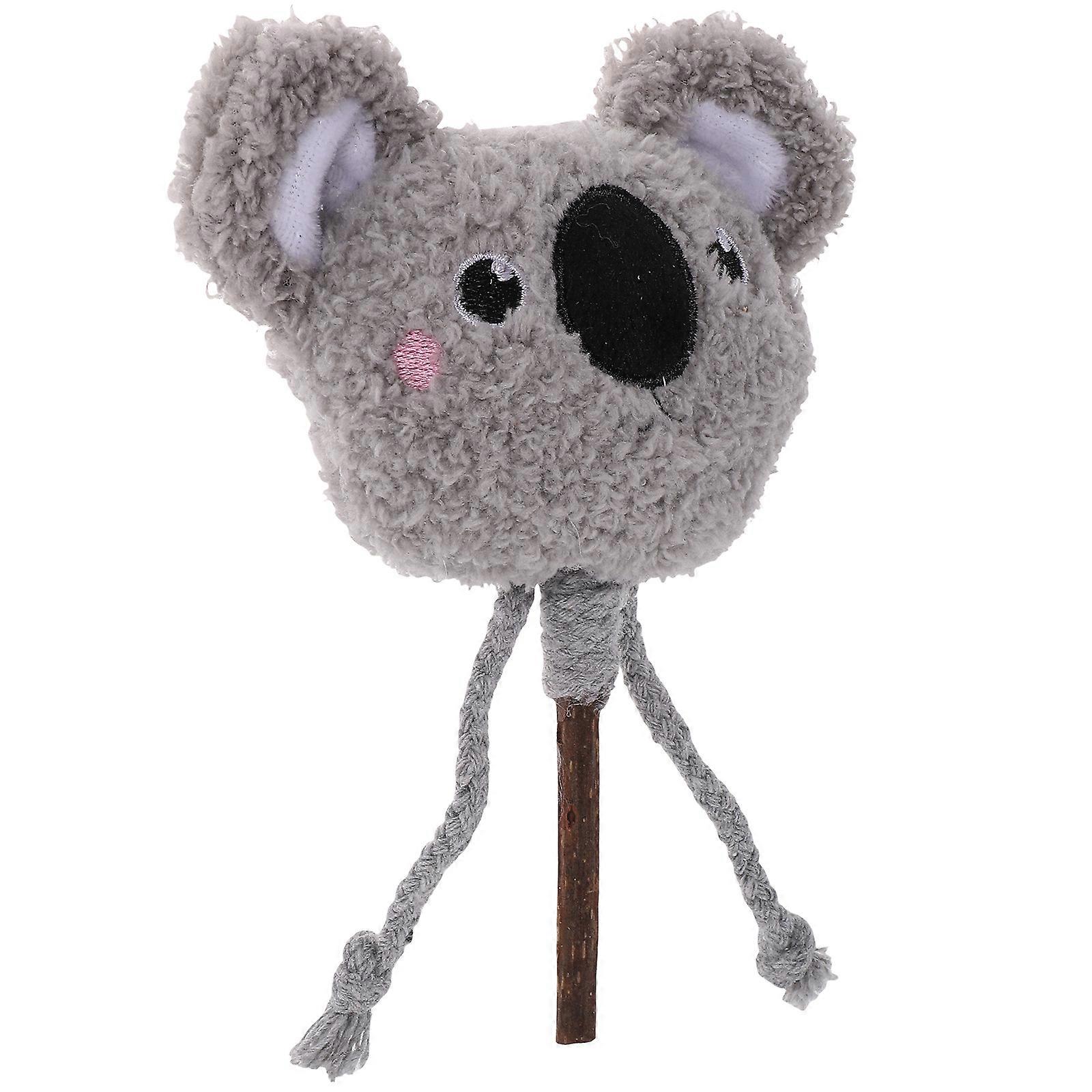 Interactive Play 5Pcs Silvervine Teaser Rod Toy For Cats Grey 10.5x4x15cm Stimulate Curiosity