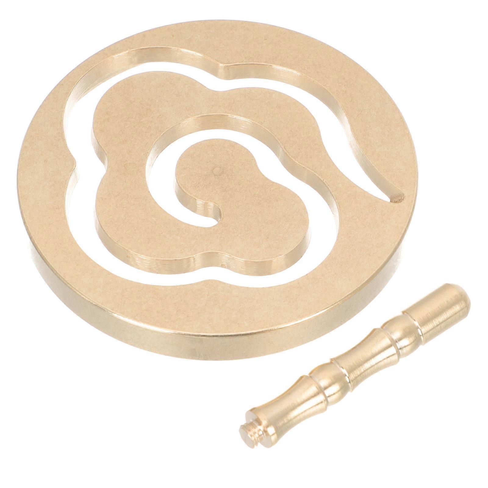 Incense Press Mold for Auspicious Cloud Pattern Brass 3Pcs Kit