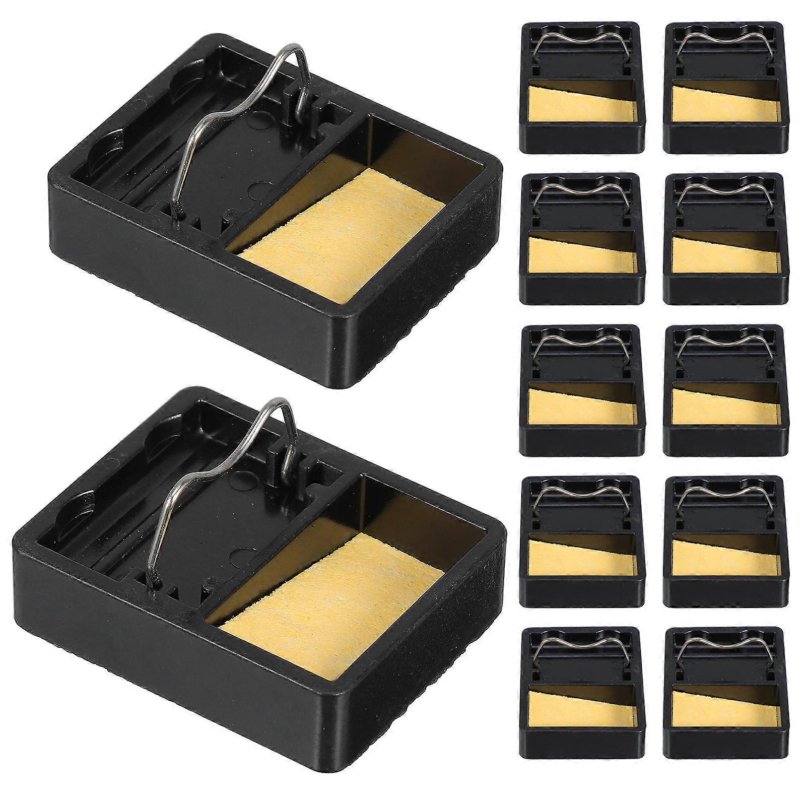 Soldering Iron Base Soldering Iron Dock for Soldering Tasks Universal Compatibility High Temperature Resistance Smooth Surface 15Pack Black