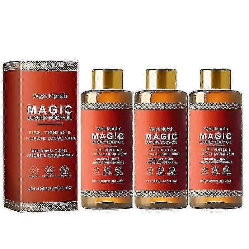 腕、胸、太もも、お腹用マジックボディオイル 3個セット 100ml