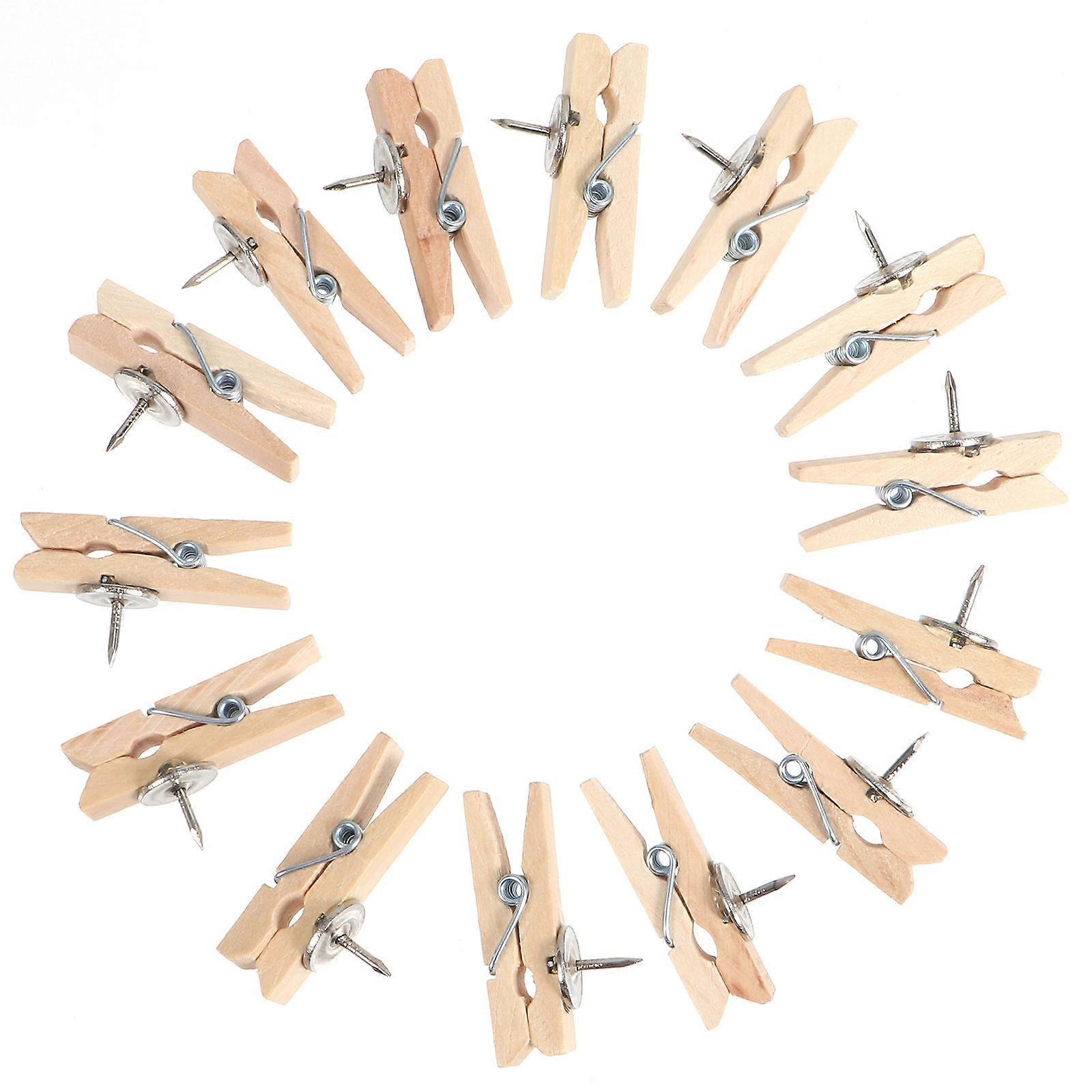 DIY Photo Pegs 1 Set 3.5cm Functional Hanging Cards Home Beautification 50Pcs