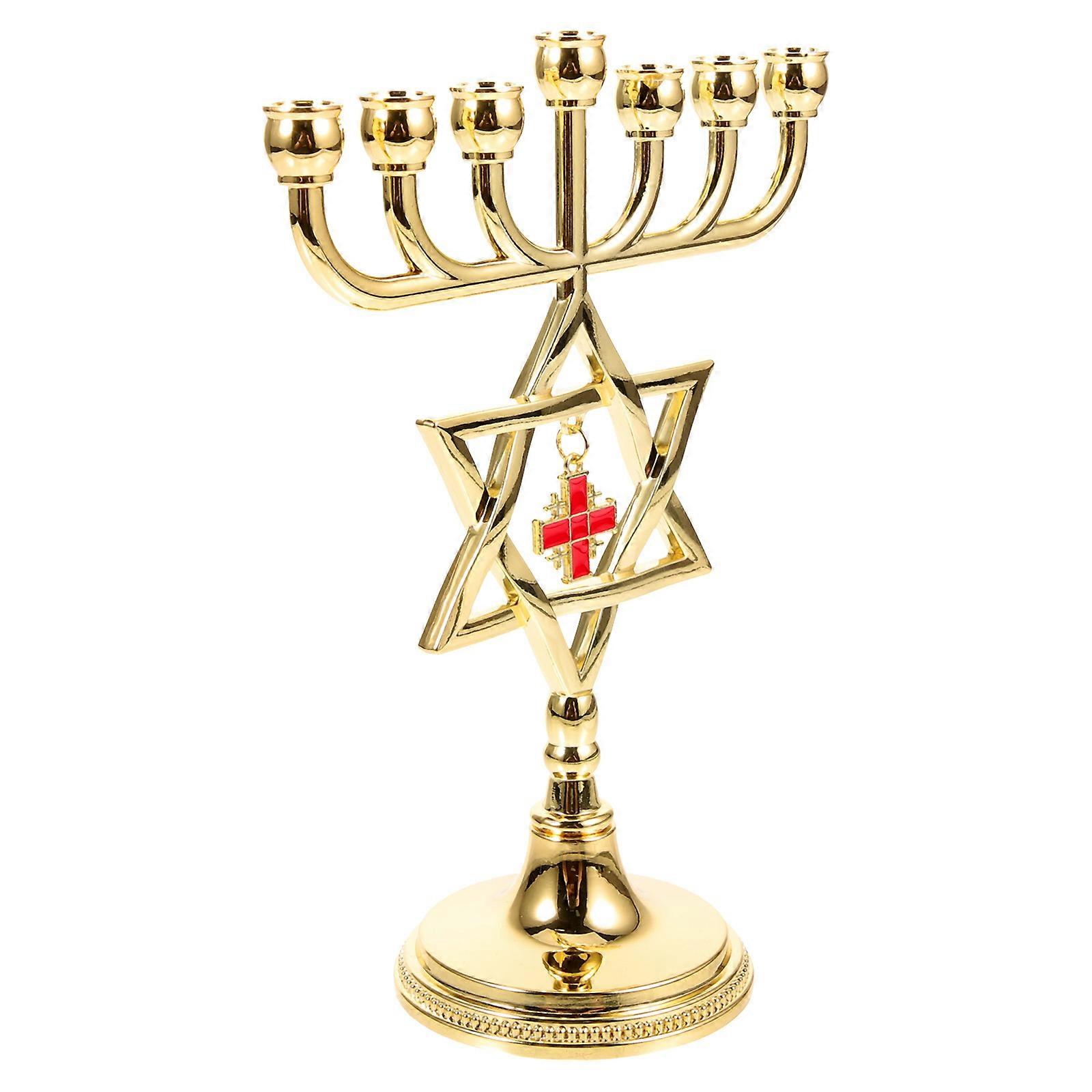 Metal Seven Head Candlestick Multi-Head Classic Candelabrum for Use